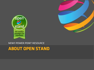 Slideshare about OpenStand