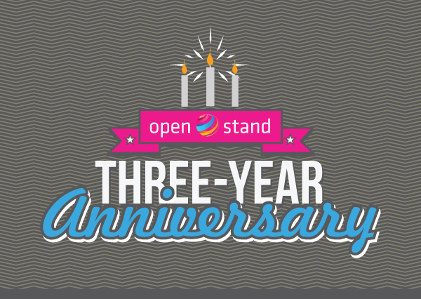 It's been three years since OpenStand was founded and The OpenStand Principles were jointly affirmed by our partners at IEEE, W3C, ISOC, IAB and IETF. Join us in celebrating our third anniversary this week! 